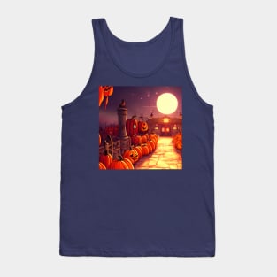 Route to Pumpkin Patches Horror House Tank Top